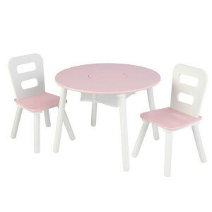 Kindersitzgruppe mit Tisch & 2 Stühlen (Rosa) - Kidkraft (26165)